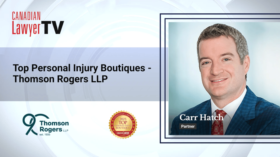 Carr Hatch welcomes recognition for Thomson Rogers' 90 years of excellence